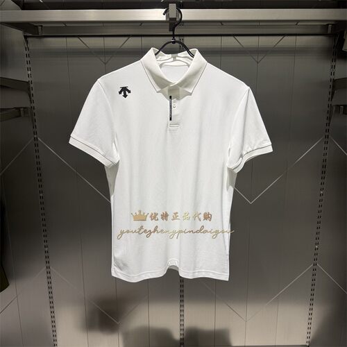 DESCENTE迪桑特TRAINING综训系列男子运动健身速干透气POLO衫短袖