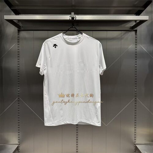 DESCENTE迪桑特RUNNING夏季男子户外运动跑步圆领速干透气短袖T恤