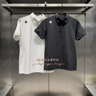 DESCENTE迪桑特TRAINING夏季男子综训系列运动休闲短袖透气POLO衫