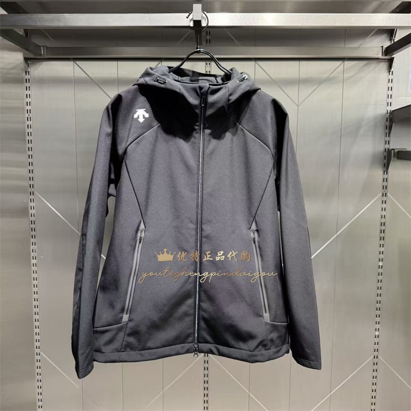 DESCENTE迪桑特男士休闲运动梭织上衣冲锋衣防泼水加绒外套秋冬季