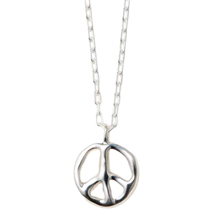 AMBUSH经典圆形反战项链和平标志男女同款符号锁骨链吊坠小众情侣