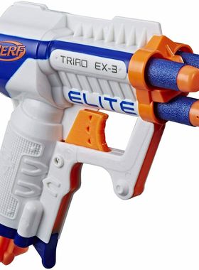 美版进口Nerf热火Triad EX-3凌鹰软弹发射器jolt橙机儿童玩具枪
