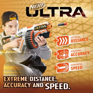 NERF ultra u1极光1号 电动软弹发射器 美版橙机 儿童玩具枪盒装