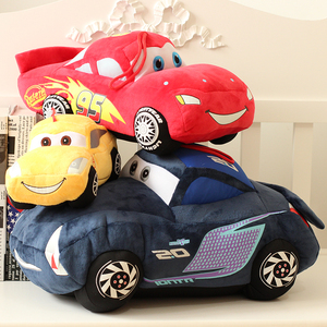 小汽车麦昆毛绒玩具卡通赛车玩偶公仔抱枕布娃娃生日礼物送男孩子