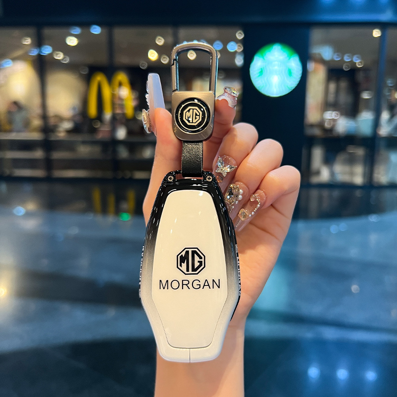 名爵MG7钥匙套MG5天蝎座MG6领航Cyberster高级MG4EV汽车ZS包壳扣