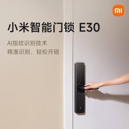 小米智能门锁E30 小米指纹锁家用防盗门密码锁智能门锁智能锁门锁