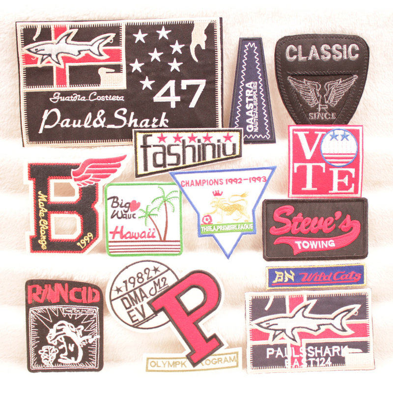 牛仔衣裤子补丁贴膝盖补洞贴羽绒衣服外套装饰修补贴大号鲨鱼布贴