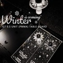 露营发光igt桌亚克力单元 板折叠桌透明雪花灯罩gz灯配件光影灯帽