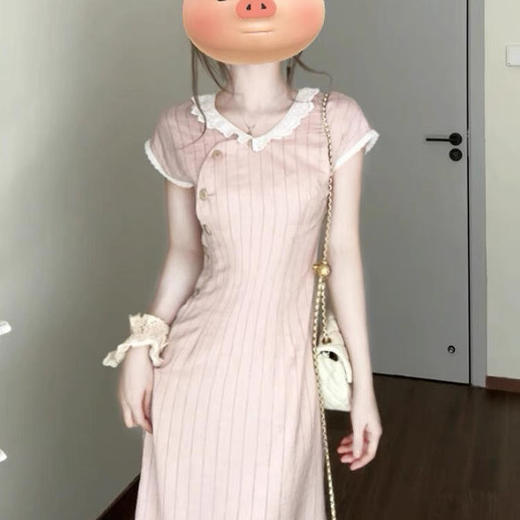 新中式短袖连衣裙女2025