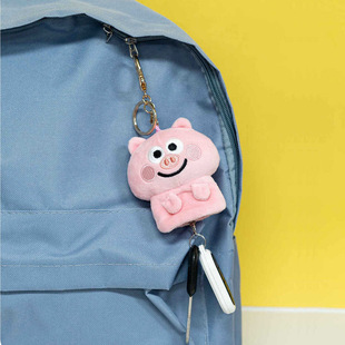 正版拉伸钥匙扣猪猪培根毛绒挂件书背包挂饰公仔玩偶可爱女生玩具