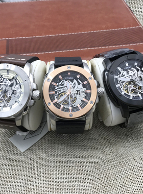 FOSSIL手表自动机械表轻奢时尚大表盘商务休闲男士手表ME3082