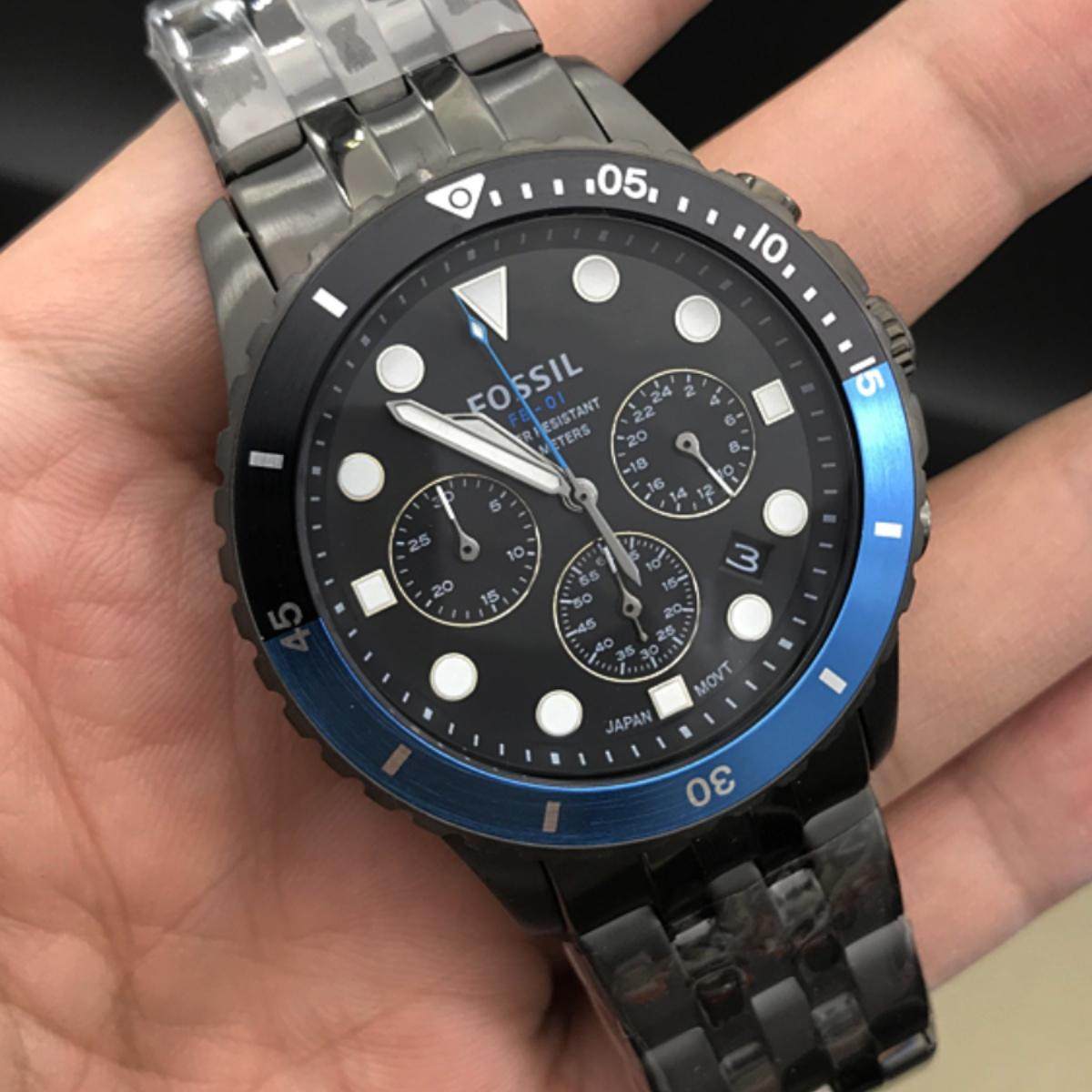 FOSSIL不锈钢商务休闲男表