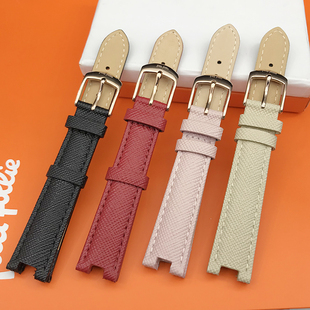 原装 FOLLIE表带真皮十字纹凹口表带16MM女士手表配件送工具 FOLLI