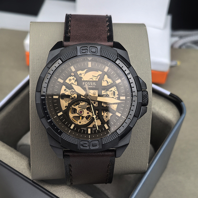 FOSSIL商务休闲自动机械表男表