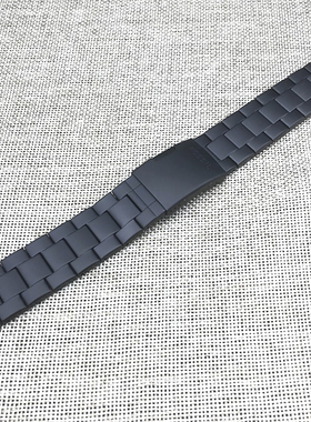 FOSSIL不锈钢表带黑色22MM适配FS4682FS4656FS5586男士手表配件