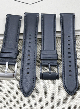 现货FOSSIL化石表带黑色真皮带针扣22MM通用表带原配FS5132ME3028