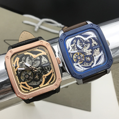 FOSSIL商务休闲自动机械表男表