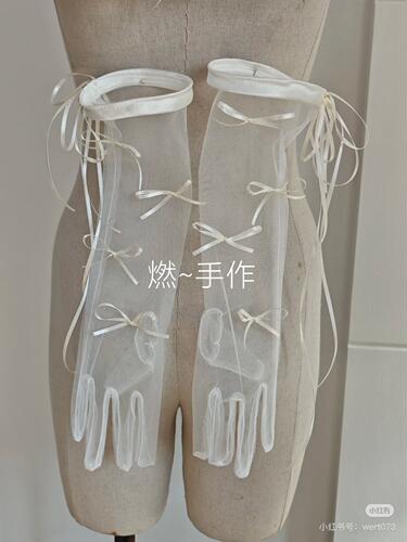新娘饰品-甜美蝴蝶结手套