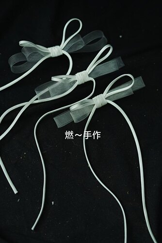 新娘饰品-白色简约蝴蝶结饰品（单个）