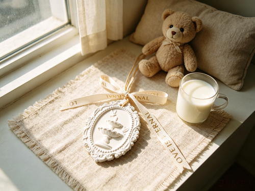原创复古欧式喷泉和平鸽香薰石膏挂牌浮雕雕花扩香石香氛装饰挂件