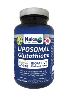 加拿大Naka platinum发酵脂质体谷胱甘肽胶囊300mg75粒GSH强免疫