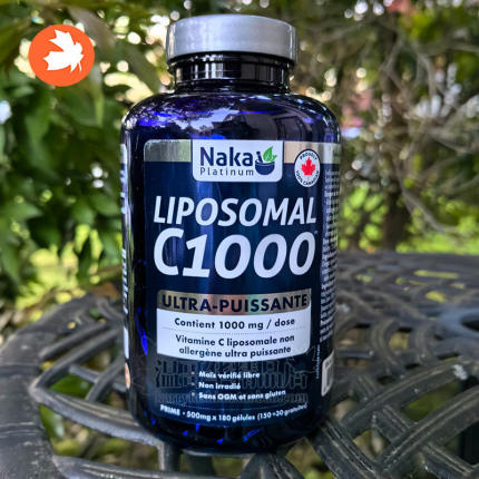 加拿大Naka platinum高效脂质体维生素C1000mg180粒Liposoaml VC