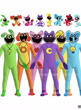 Poppy Playtimecos舞台表演万圣节紧身衣波比的游戏时间微笑动物