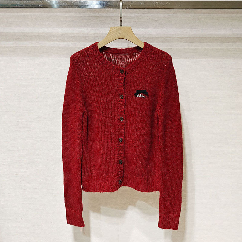 2025冬羊毛慵懒风针织开衫