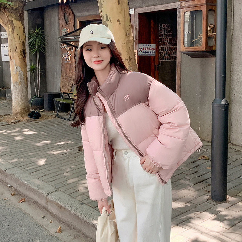 实拍短款羽绒服女学生2024新棉衣/棉服