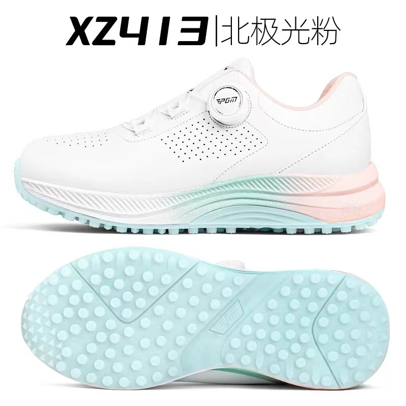 pgm正品高尔夫球鞋女士增高新款扣式老爹鞋透气时尚百搭防滑运动