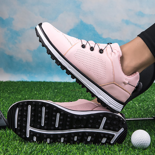 高尔夫球鞋情侣鞋旋钮扣透气专业大码外贸出口百搭时尚2022新款