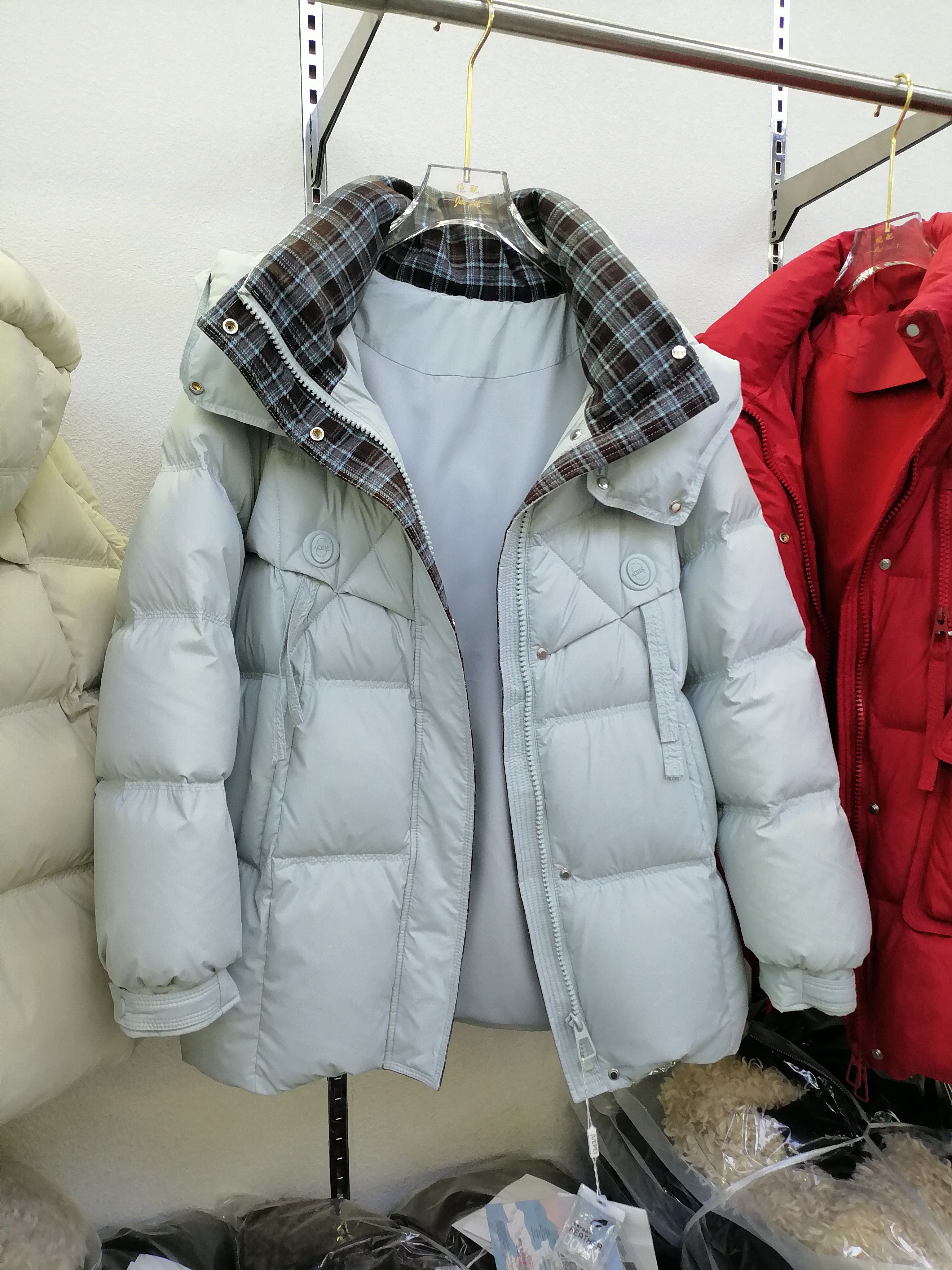 2025冬欧韩白鸭绒羽绒服女宽松小个子保暖洋气连帽中长羽绒外套潮,女装/女士精品,羽绒服,淘宝优惠券,粉丝福利购,淘宝优惠卷