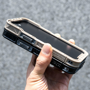 肥熊探索系列适用于苹果17e/16e手机套iPhone17e/16e iPhone 17e 16E IP战术防摔手机壳散热减重边框保护套