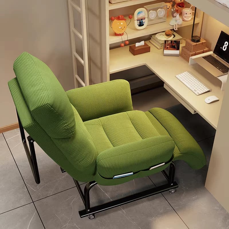 躺椅学生宿舍椅子坐睡两用折叠午休座椅阳台家用休闲沙发椅电脑椅