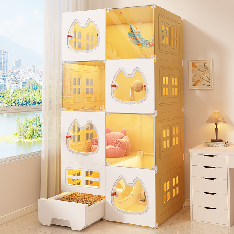 猫柜家用室内猫窝猫别墅猫笼子超大自由空间厕所一体一室一厅一卫,宠物/宠物食品及用品,猫笼子/猫别墅,淘宝优惠券,粉丝福利购,淘宝优惠卷