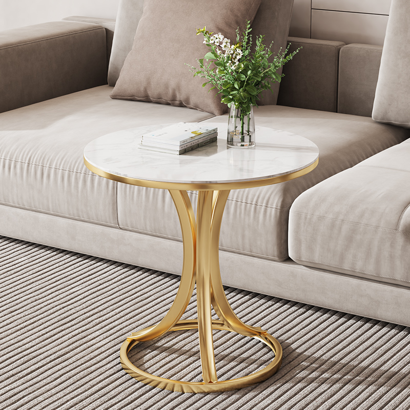 轻奢岩板小茶几大理石客厅边几