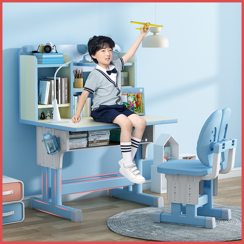 可升降儿童学习桌套装