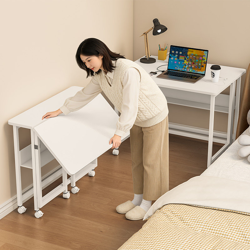 小户型折叠桌不占地可移动书桌家用电脑桌子懒人床边桌简易学习桌,住宅家具,折叠桌,淘宝优惠券,粉丝福利购,淘宝优惠卷
