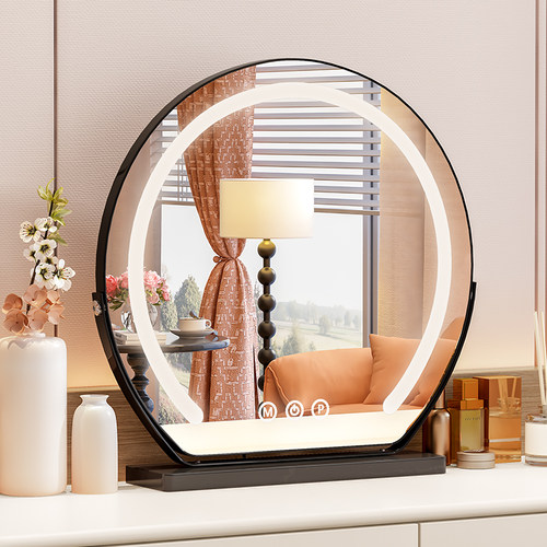 梳妆镜子化妆镜台式桌面2025新款