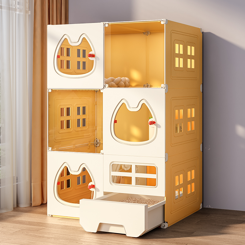 全景猫笼子超大自由空间家用