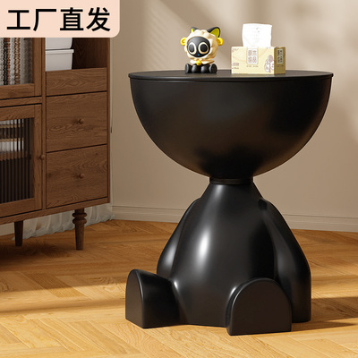 沙发床头小边几可移动茶几中古风简约边桌客厅阳台桌子床边置物架