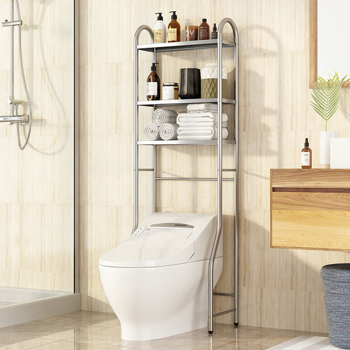 不锈钢免安装卫生间浴室置物架