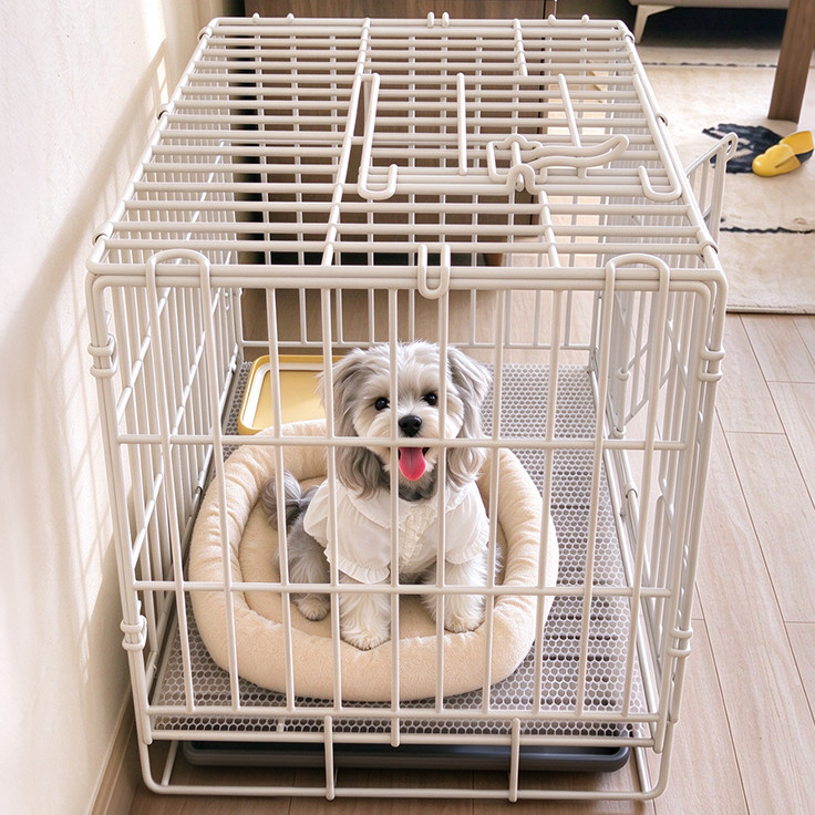 狗笼子小型犬专用室内可折叠家用大号宠物狗围栏猫笼狗窝比熊训练
