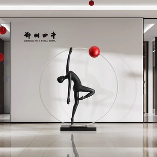 可定制大型落地玻璃钢人物雕塑艺术品创意酒店售楼部别墅软装 摆件