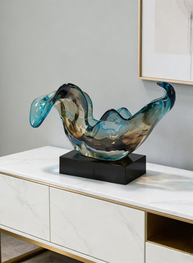 可定制透明树脂抽象雕塑摆件商城