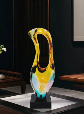 可定制抽象树脂雕塑落地大摆件