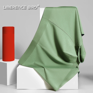 内裤 头男款 平角短裤 无痕四角裤 男生冰丝绿色男式 深恋鸟莫代尔男士