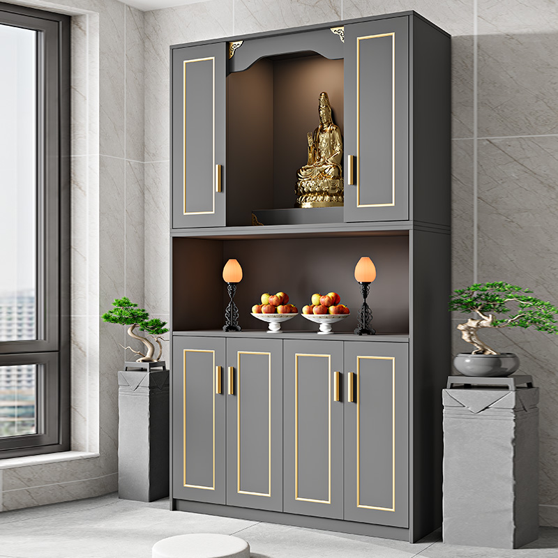 客厅财神供奉新中式新中式佛龛