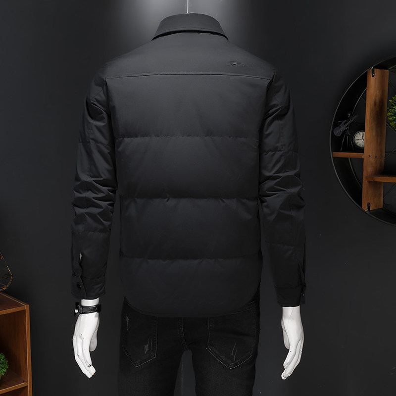 2025冬装新品男士翻领羽绒服90白鸭绒轻薄款羽绒衣25803P235,男装羽绒服,电商D260