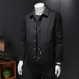 2025冬装新品男士翻领羽绒服90白鸭绒轻薄款羽绒衣25803P235，男装羽绒服，电商D260